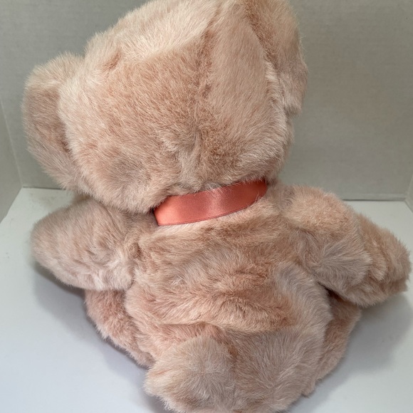 Russ Berrie Champagne 15” Pink Plush Teddy Bear - Picture 2 of 6